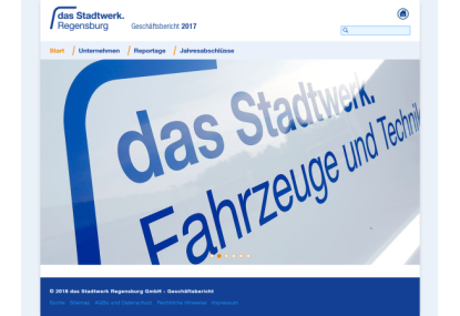 das Stadtwerk Regensburg GmbH Annual Report System